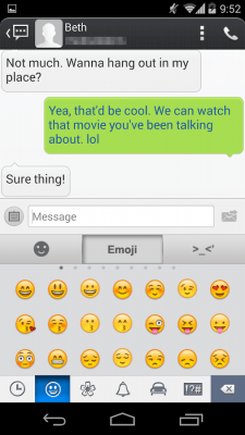 Capture d'écran de l'application Handcent 6 Skin (MIUI Style) - #6