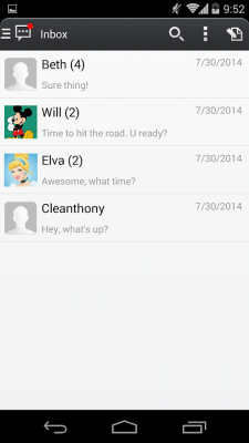 Capture d'écran de l'application Handcent 6 Skin (MIUI Style) - #8