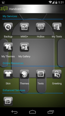 Capture d'écran de l'application Handcent 6 Skin Android - #4