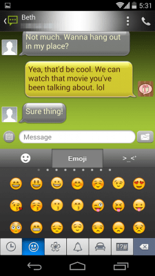Capture d'écran de l'application Handcent 6 Skin Android - #6