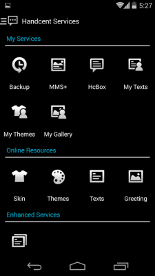 Capture d'écran de l'application Handcent 6 Skin Darkness - #3