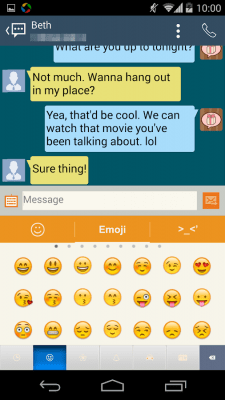 Capture d'écran de l'application Handcent  S5 Style Skin - #5