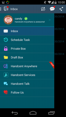 Capture d'écran de l'application Handcent  S5 Style Skin - #6