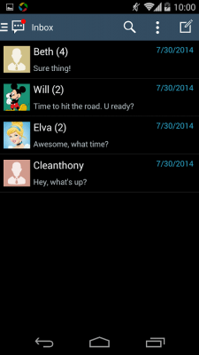 Capture d'écran de l'application Handcent  S5 Style Skin - #7
