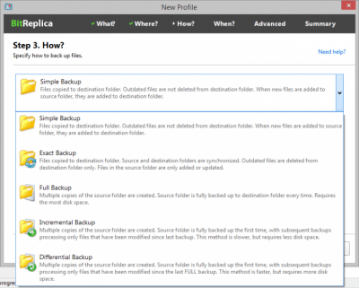Capture d'écran de l'application BitReplica - #3