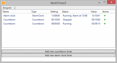 Capture d'écran de l'application MultiTimerZ - #1