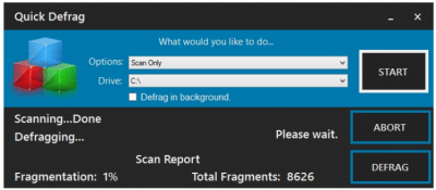 Capture d'écran de l'application Quick Defrag - #3