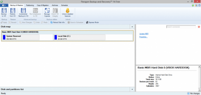Capture d'écran de l'application PARAGON Backup & Recovery - #2