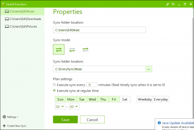 Capture d'écran de l'application EverySync - #3