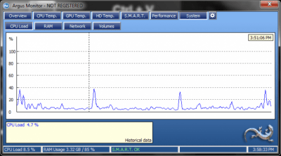 Capture d'écran de l'application Argus Monitor - #3