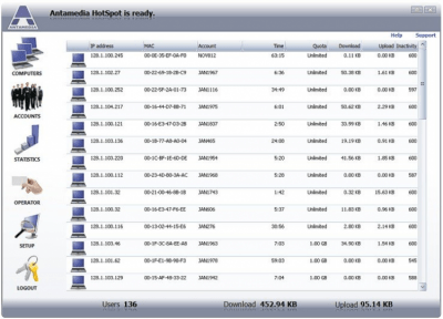 Capture d'écran de l'application Antamedia Hotspot - #1