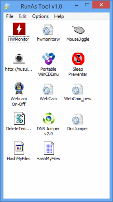 Capture d'écran de l'application RunAsTool - #4