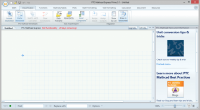 Capture d'écran de l'application PTC Mathcad Express - #2