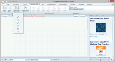 Capture d'écran de l'application PTC Mathcad Express - #4