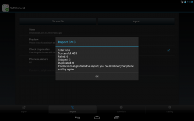 Capture d'écran de l'application SMSToExcel Backup SMS in Excel - #8