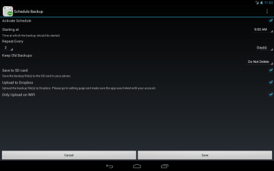 Capture d'écran de l'application SMSToExcel Backup SMS in Excel - #9