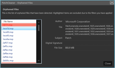 Capture d'écran de l'application PatchCleaner - #4