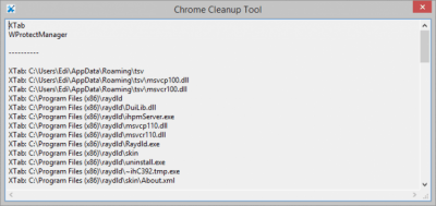 Capture d'écran de l'application Chrome Cleanup Tool - #2