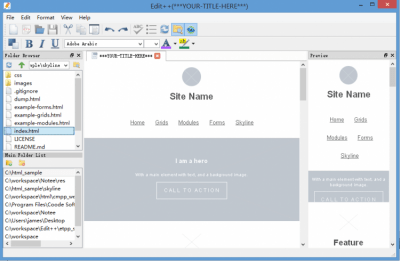 Capture d'écran de l'application Edit++ - #3