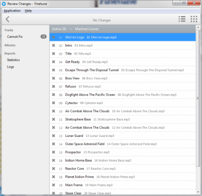 Capture d'écran de l'application Finetune - #4