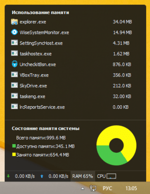 Capture d'écran de l'application Wise System Monitor - #1