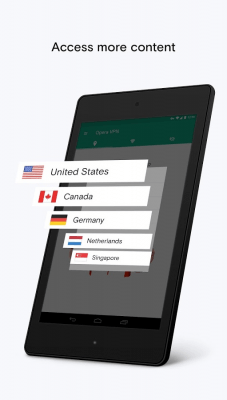 Capture d'écran de l'application Opera Free VPN - #3