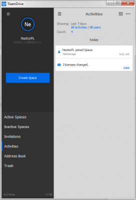 Capture d'écran de l'application TeamDrive - #4