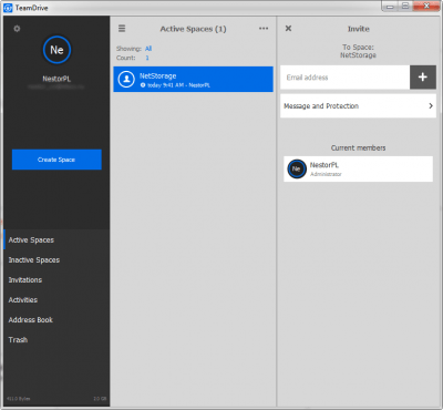Capture d'écran de l'application TeamDrive - #6