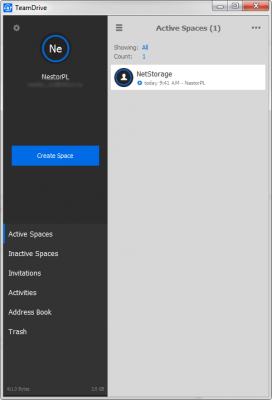 Capture d'écran de l'application TeamDrive - #7