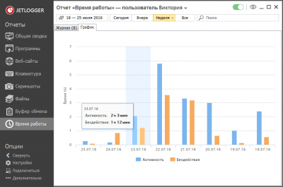 Capture d'écran de l'application JETLOGGER - #11