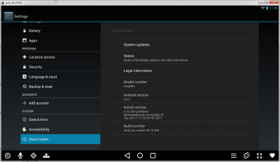 Capture d'écran de l'application Andy - #6