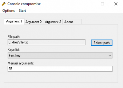 Capture d'écran de l'application Console compromise - #2