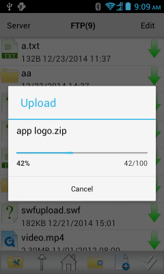 Capture d'écran de l'application FTP Sprite Pro - #7