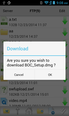 Capture d'écran de l'application FTP Sprite Pro - #8