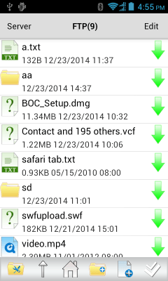 Capture d'écran de l'application FTP Sprite Pro - #9