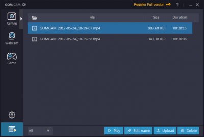 Capture d'écran de l'application GOM Cam - #6