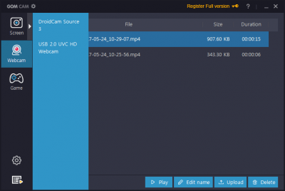 Capture d'écran de l'application GOM Cam - #8