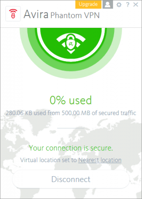 Capture d'écran de l'application Avira Phantom VPN - #3