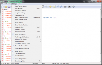 Capture d'écran de l'application Notepad3 - #4