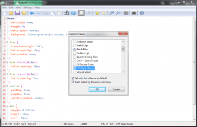 Capture d'écran de l'application Notepad3 - #5