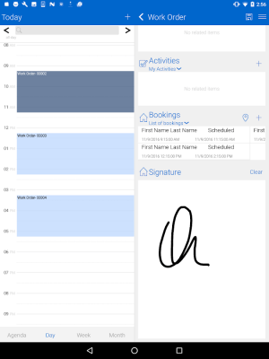 Capture d'écran de l'application Field Service Mobile (2017) - #4