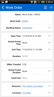 Capture d'écran de l'application Field Service Mobile (2017) - #9