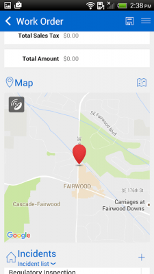 Capture d'écran de l'application Field Service Mobile (2017) - #10