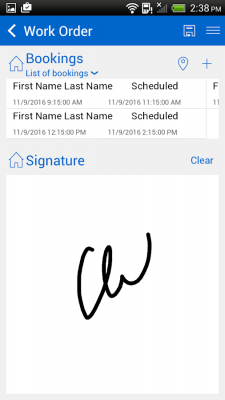 Capture d'écran de l'application Field Service Mobile (2017) - #11