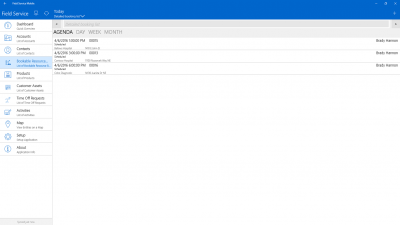 Capture d'écran de l'application Field Service Mobile (2016) - #5