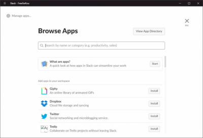 Capture d'écran de l'application Slack pour Windows - #4