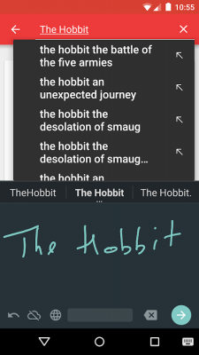 Capture d'écran de l'application Saisie manuscrite de Google - #9