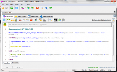 Capture d'écran de l'application Macro Toolworks Standard Edition - #3