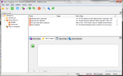 Capture d'écran de l'application Macro Toolworks Standard Edition - #4