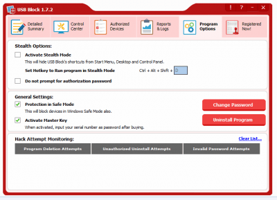 Capture d'écran de l'application USB Block - #4